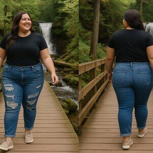 Judy‎ Blue Boyfriend Fit Distressed Jeans